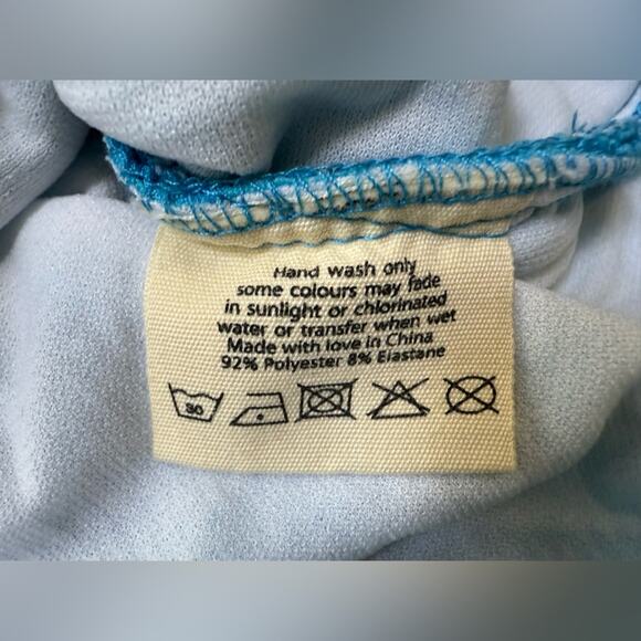 NWOT Free People Araminta James The Lolita Crinkle Top Azure Blue Size Medium - Picture 8 of 12